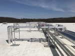 Roof with Refrigeration piping