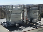 Close up of 2 Refrigeration units on roof
