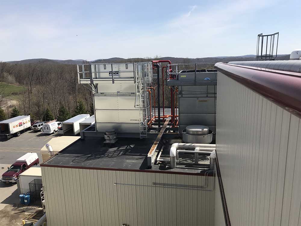 Refrigeration unit on roof