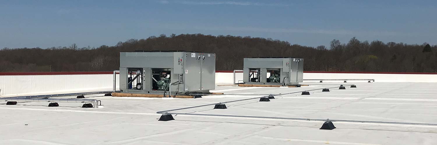 Refrigeration units on the roof