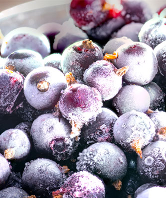 Frozen blueberries